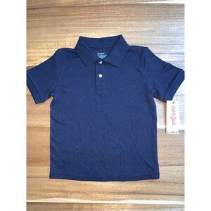 Cat & Jack Boys Navy Blue Polo Shirt School Uniform Size 5T
